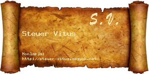Steuer Vitus névjegykártya